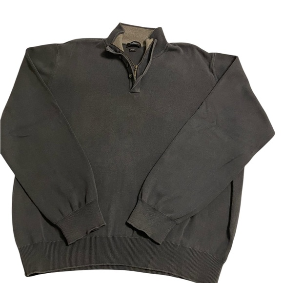 Van Heusen Studio Men’s Quarter-Zip Button Combo Pullover – Size Large - Picture 7 of 10